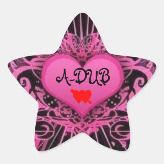 A-DUB LUV Stern-Aufkleber