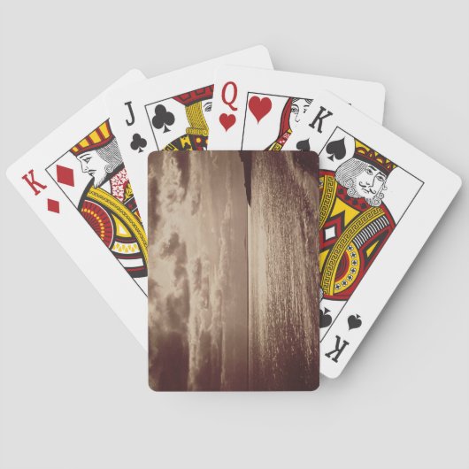 A Effect of the Sun, Normandie c.1857 (sepia Foto) Spielkarten (Rückseite)