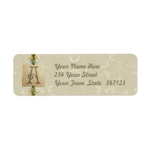 A - Elfenbein-Eleganz-Monogramm