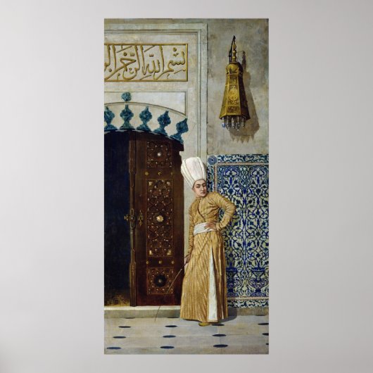 A eunuch before the door of the harem poster (Vorne)