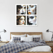 A Face In Time  Leinwanddruck (Insitu (Schlafzimmer))