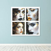 A Face In Time  Leinwanddruck (Insitu (Holzboden))