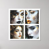 A Face In Time  Leinwanddruck (Vorderseite)