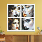 A Face In Time  Leinwanddruck (Insitu (Wohnzimmer))