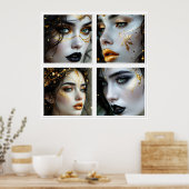 A Face In Time  Poster (Küche)