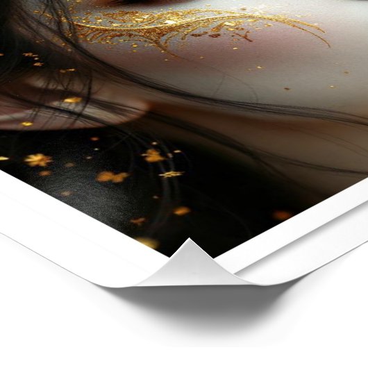 A Face In Time  Poster (Ecke)