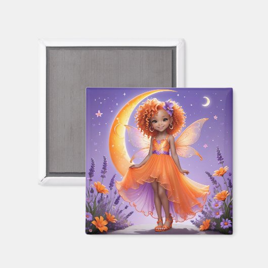 A Fairy - Orange Magnet (Vorderseite/Rückseite)