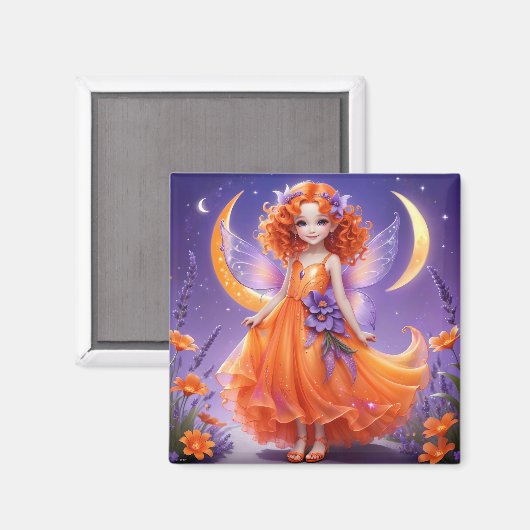 A Fairy - Orange Magnet (Vorderseite/Rückseite)