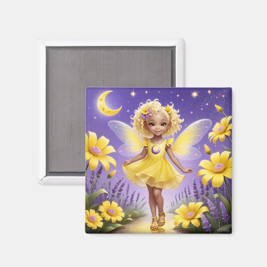 A Fairy - Yellow Magnet (Vorderseite/Rückseite)