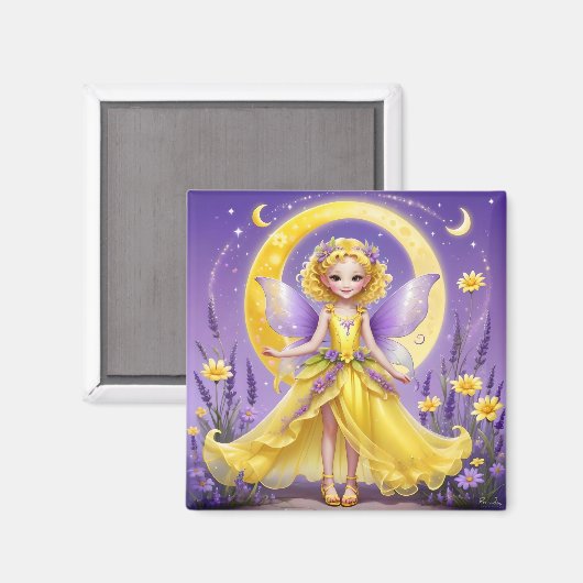 A Fairy - Yellow Magnet (Vorderseite/Rückseite)