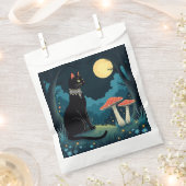 A Familiar Black Cat And Toadstools Halloween 1 Geschenktütchen (Ausgeschnitten)