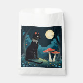 A Familiar Black Cat And Toadstools Halloween 1 Geschenktütchen (Vorderseite)
