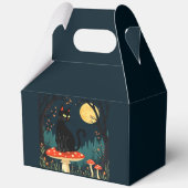 A Familiar Black Cat And Toadstools Halloween 3 Geschenkschachtel (Vorderseite)