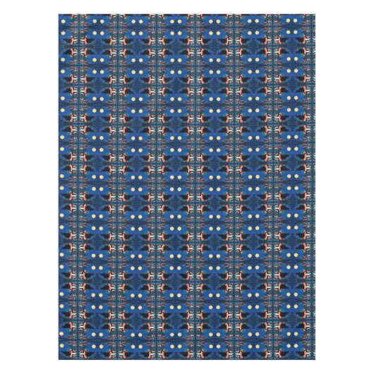 A Familiar Black Cat And Toadstools Halloween 4 Tischdecke (Vorderseite)