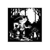 A Familiar Toad Witch Foraging At Night Gummistempel (Prägung)