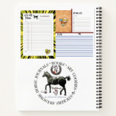 a farrier/ blacksmiths notebook notizblock (Rückseite)