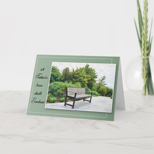 A Father's Love Shall Everlast - Sympathy Card Karte (Vorderseite)