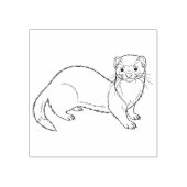 A Ferret Gummistempel (Prägung)
