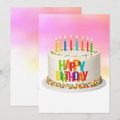 A Festive Birthday Cake Feiertagskarte