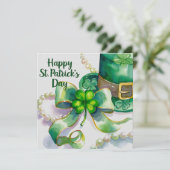 A festive St. Patrick’s Day design Karte (Stehend Vorderseite)