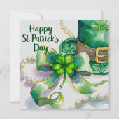 A festive St. Patrick’s Day design Karte (Vorderseite)
