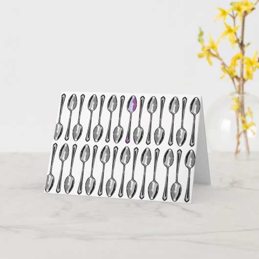 A Few Extra Spoons Karte (Gelbe Blume)