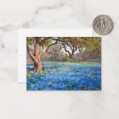 A Field of Bluebonnets at Alamo Heights, 1919 Mitteilungskarte (Vorderseite/Rückseite Beispiel)