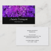 A field of Purple and Pink Daisies Visitenkarte (Vorne/Hinten)