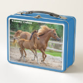 A Filly und ihre Mama Metall Brotdose (Vorderseite)