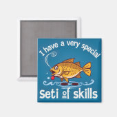 A Fish with Unique Skills Magnet (Vorderseite/Rückseite)