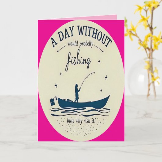 A Fisherman’s Birthday Bash Karte (Gelbe Blume)