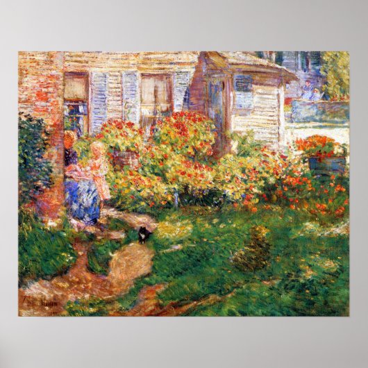 A Fisherman's Hütte von Frederick Childe Hassam Poster (Vorne)