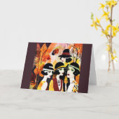 A Flappers Thanksgiving Karte (Gelbe Blume)