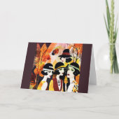 A Flappers Thanksgiving Karte (Vorderseite)