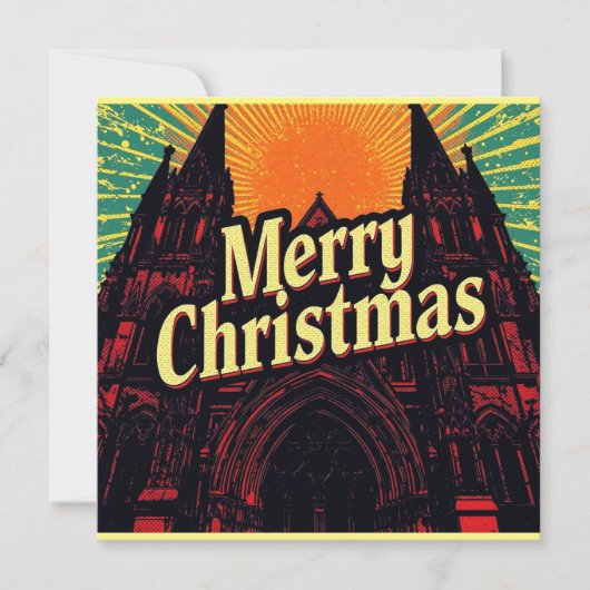 a flat gothic christmas card karte (Vorderseite)