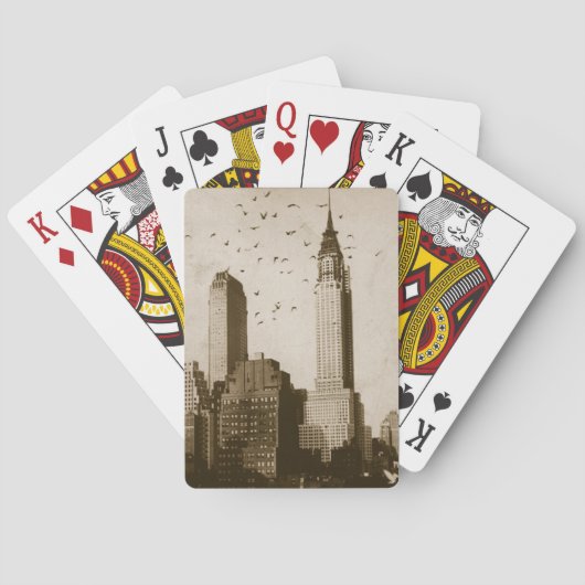 A flock of birds flying spielkarten (Rückseite)