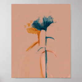A Floral Partnership - Abstract Flowers Poster