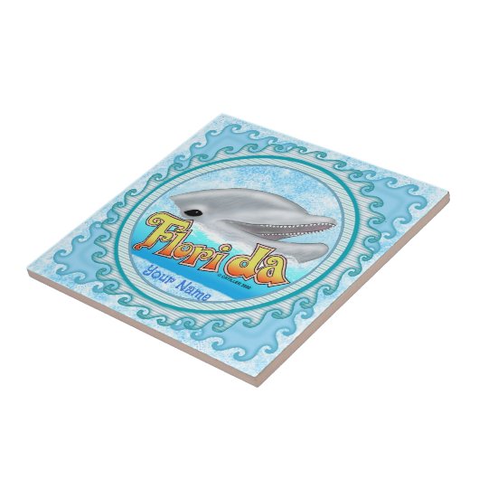 A Florida Dolphin Fliese (Seite)