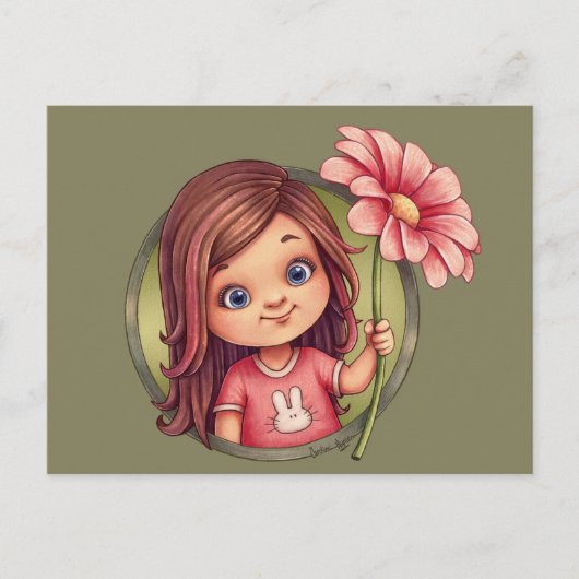 A flower for you postkarte (Vorderseite)