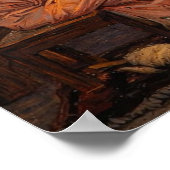 A Flower Stall by John William Waterhouse Poster (Ecke)