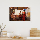 A Flower Stall by John William Waterhouse Poster (Küche)