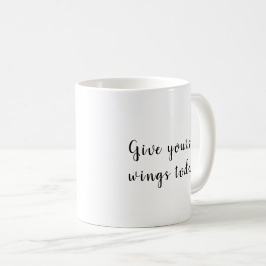 "A Flutter" Kaffeetasse (VorderseiteRechts)