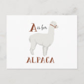 A For Alpaca Postkarte (Vorderseite)