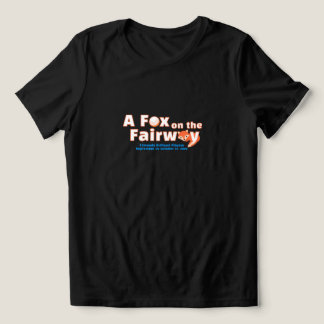 "A" Fox auf der Fairway - Damen - Schwarzes Shirt