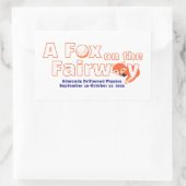 "A" Fox on the Fairway - Sticker (Tasche)