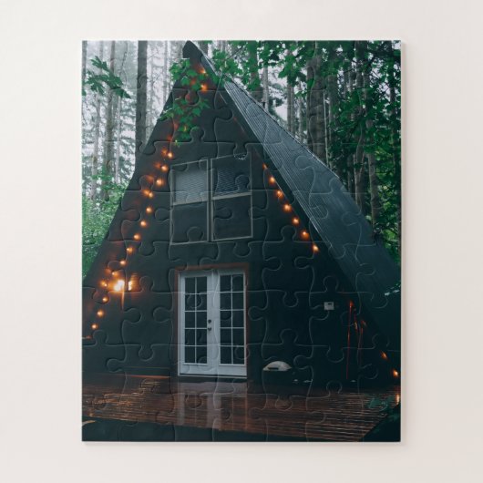 A FRAME CABIN CHRISTMAS PUZZLE (Vertikal)