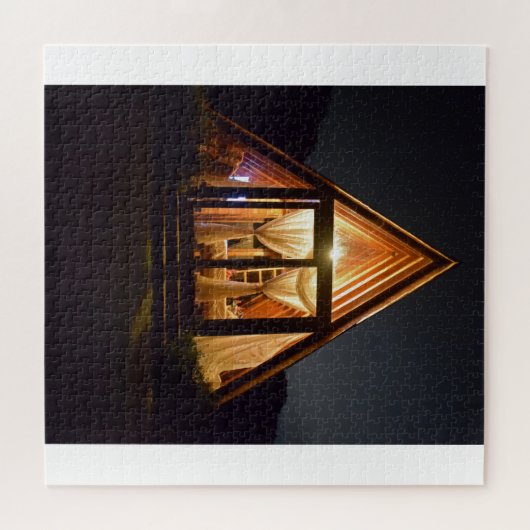 A FRAME CABIN NIGHT PUZZLE (Horizontal)