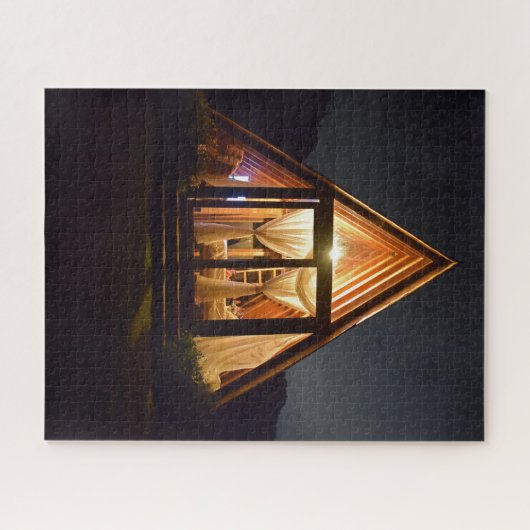 A FRAME CABIN NIGHT PUZZLE (Horizontal)