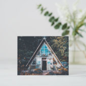 A-FRAME CABIN POSTCARD POSTKARTE (Stehend Vorderseite)