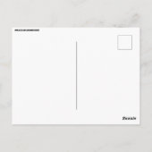 A-FRAME CABIN POSTCARD POSTKARTE (Rückseite)